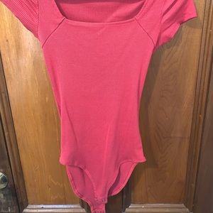 Express pink bodysuit size medium